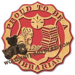 Proud Librarian fretwork scroll saw pattern |The Wooden Teddy Bear