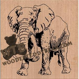Elephant Advanced fretwork scroll saw pattern |The Wooden Teddy Bear