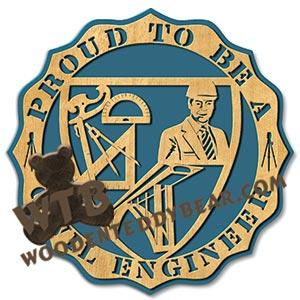 Proud Civil Engineer Male fretwork scroll saw pattern |The Wooden Teddy Bear