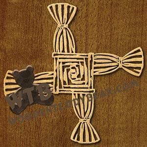 St. Brigid's Cross #1 fretwork scroll saw pattern |The Wooden Teddy Bear