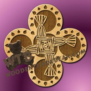 St. Brigid's Cross #3 fretwork scroll saw pattern |The Wooden Teddy Bear
