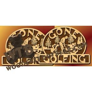 Gone Golfing Set fretwork scroll saw pattern |The Wooden Teddy Bear