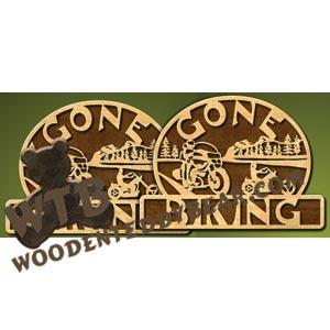 Gone Biking Set fretwork scroll saw pattern |The Wooden Teddy Bear