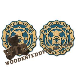 Proud Air Force Set fretwork scroll saw pattern |The Wooden Teddy Bear