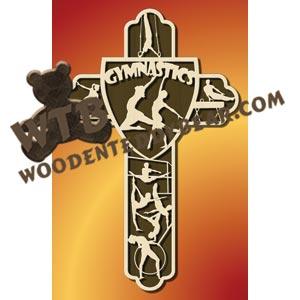 Gymnastics Cross fretwork scroll saw pattern |The Wooden Teddy Bear