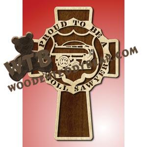 Proud Scroll Sawyer Cross fretwork scroll saw pattern |The Wooden Teddy Bear