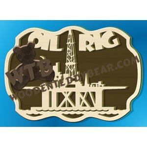 Oil Rig fretwork scroll saw pattern |The Wooden Teddy Bear