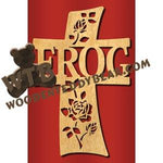 Curved FROG Cross fretwork scroll saw pattern |The Wooden Teddy Bear
