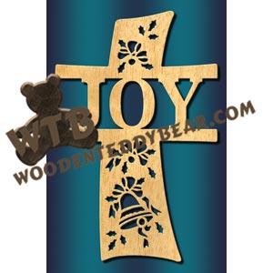 Curved Joy Cross fretwork scroll saw pattern |The Wooden Teddy Bear