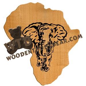 Africa Plaque fretwork scroll saw pattern |The Wooden Teddy Bear