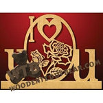 I Love You fretwork scroll saw pattern |The Wooden Teddy Bear