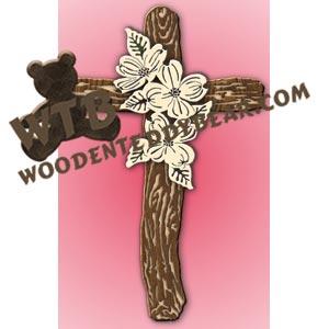Dogwood Cross fretwork scroll saw pattern |The Wooden Teddy Bear