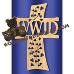 Curved WWJD Cross fretwork scroll saw pattern |The Wooden Teddy Bear