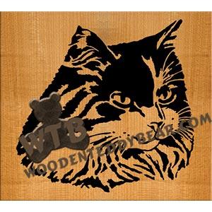 Cat Face fretwork scroll saw pattern |The Wooden Teddy Bear