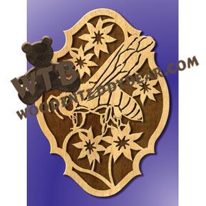 Honey Bee fretwork scroll saw pattern |The Wooden Teddy Bear