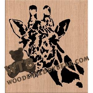 Giraffe fretwork scroll saw pattern |The Wooden Teddy Bear