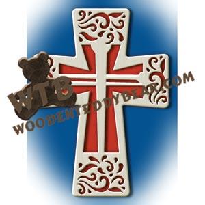Nails Cross fretwork scroll saw pattern |The Wooden Teddy Bear