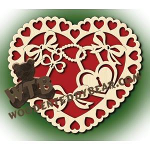 Key to My Heart fretwork scroll saw pattern |The Wooden Teddy Bear