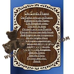 Lord's Prayer #2 fretwork scroll saw pattern |The Wooden Teddy Bear