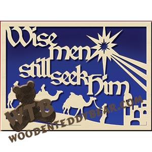 Wise Men Still Seek Him fretwork scroll saw pattern |The Wooden Teddy Bear