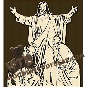 Jesus the Consolator fretwork scroll saw pattern |The Wooden Teddy Bear
