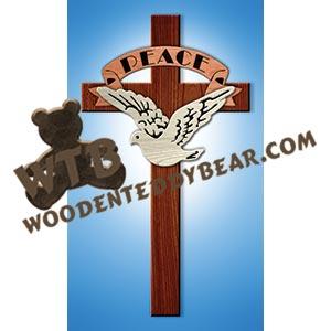 Peace Cross fretwork scroll saw pattern |The Wooden Teddy Bear