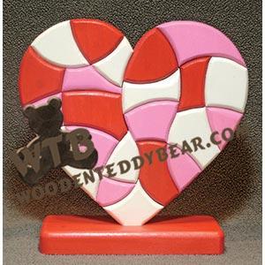 Heart Puzzle fretwork scroll saw pattern |The Wooden Teddy Bear