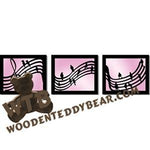 Music Triptych fretwork scroll saw pattern |The Wooden Teddy Bear