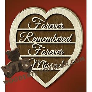 Remembrance Heart #2 fretwork scroll saw pattern |The Wooden Teddy Bear