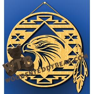 Tribal Plaque Hawk fretwork scroll saw pattern |The Wooden Teddy Bear