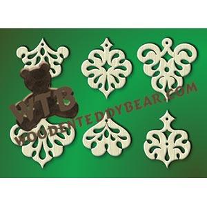 Elegant Ornaments #2 fretwork scroll saw pattern |The Wooden Teddy Bear