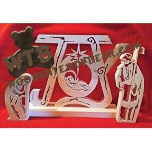 JOY Nativity fretwork scroll saw pattern |The Wooden Teddy Bear
