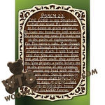 Psalm 23 fretwork scroll saw pattern |The Wooden Teddy Bear