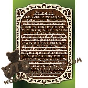 Psalm 23 fretwork scroll saw pattern |The Wooden Teddy Bear