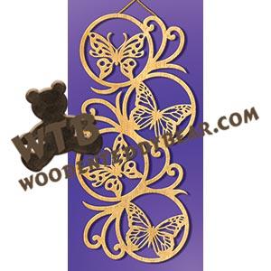 Butterfly Wall Plaque fretwork scroll saw pattern |The Wooden Teddy Bear