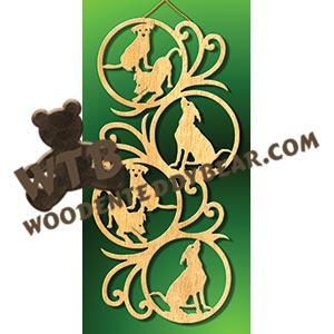 Dogs Wall Plaque fretwork scroll saw pattern |The Wooden Teddy Bear