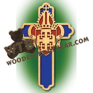 Anglican Cross fretwork scroll saw pattern |The Wooden Teddy Bear