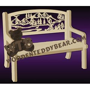 Bench with eagles, eagle fretwork scroll saw pattern |The Wooden Teddy Bear