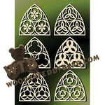 Gothic Windows Ornaments #1 fretwork scroll saw pattern |The Wooden Teddy Bear