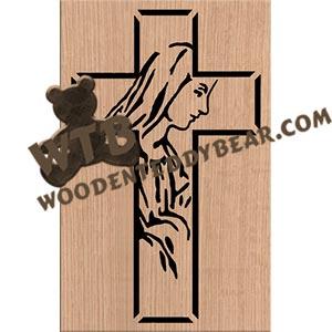 Cross & Mary fretwork scroll saw pattern |The Wooden Teddy Bear