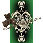 Heart Wall Plaque Elf Owl fretwork scroll saw pattern |The Wooden Teddy Bear