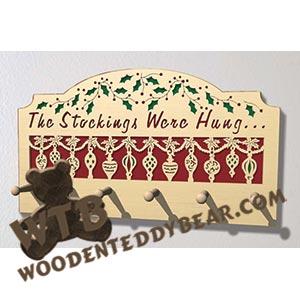 Stocking Hangers Ornaments fretwork scroll saw pattern |The Wooden Teddy Bear