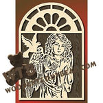 Stained Glass Window Girl Angel fretwork scroll saw pattern |The Wooden Teddy Bear