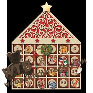 House Advent fretwork scroll saw pattern |The Wooden Teddy Bear