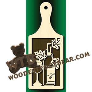 Wine Plaque #1 fretwork scroll saw pattern |The Wooden Teddy Bear