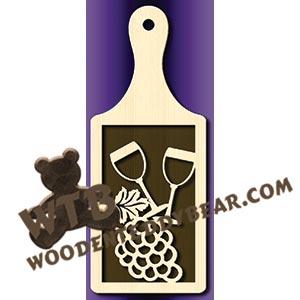 Wine Plaque #2 fretwork scroll saw pattern |The Wooden Teddy Bear