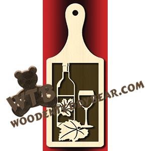 Wine Plaque #3 fretwork scroll saw pattern |The Wooden Teddy Bear