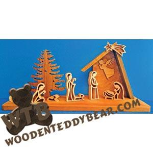 Nativity fretwork scroll saw pattern |The Wooden Teddy Bear