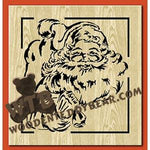 Vintage Santa with Sack fretwork scroll saw pattern |The Wooden Teddy Bear