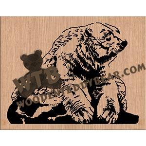 Polar Bear fretwork scroll saw pattern |The Wooden Teddy Bear